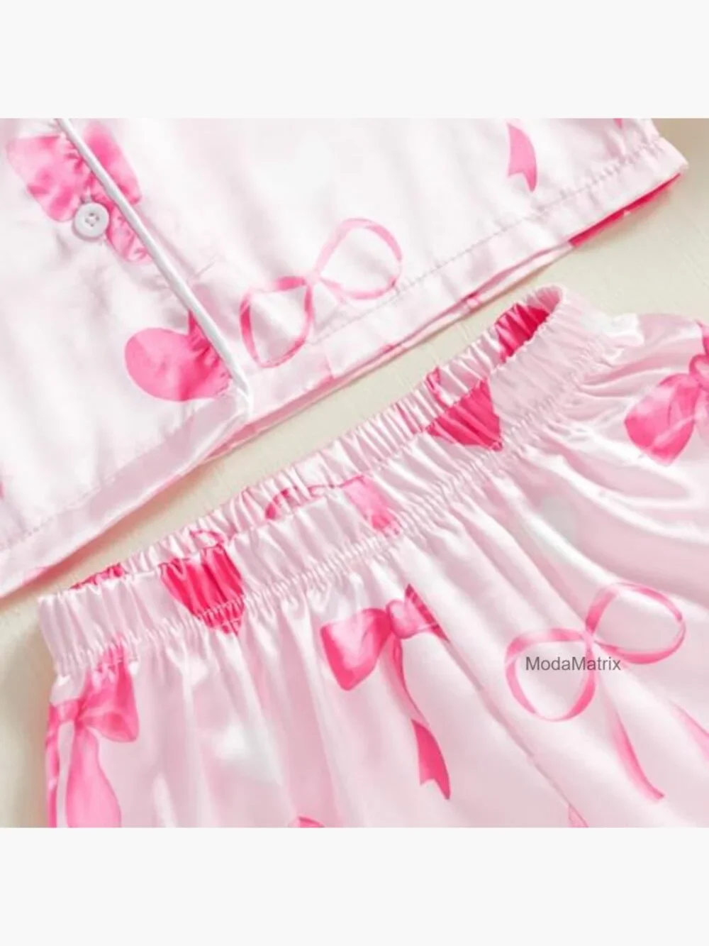 Toddler Girls' Satin Pajama Set - 2 Piece Long Sleeve Button Down Top & Pants
